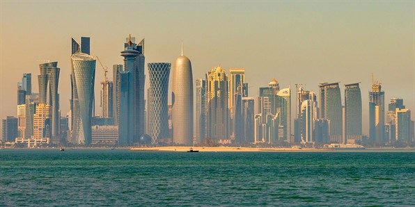Doha_skyline_in_the_morning_(12544910974)